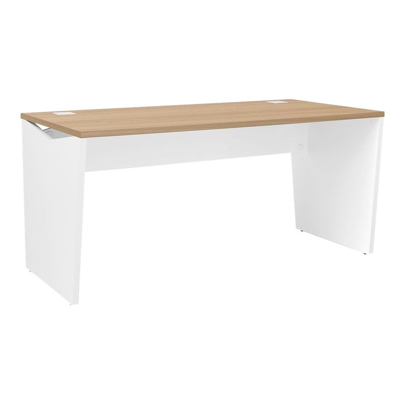 3483600857767-Bureau YES ! - 120 cm - Pieds métal fixes - Merisier-P_79440908_1-0