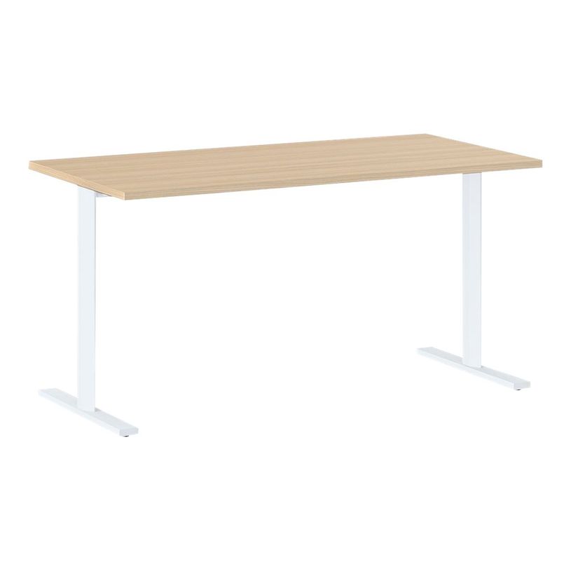 3483600857798-Bureau YES ! - 140 cm - Pieds fixes - Chêne-P_79440911_1-0