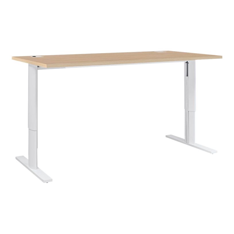 3483600857941-Bureau électrique réglable YES ! - 140 cm - Chêne-P_79440926_1-0