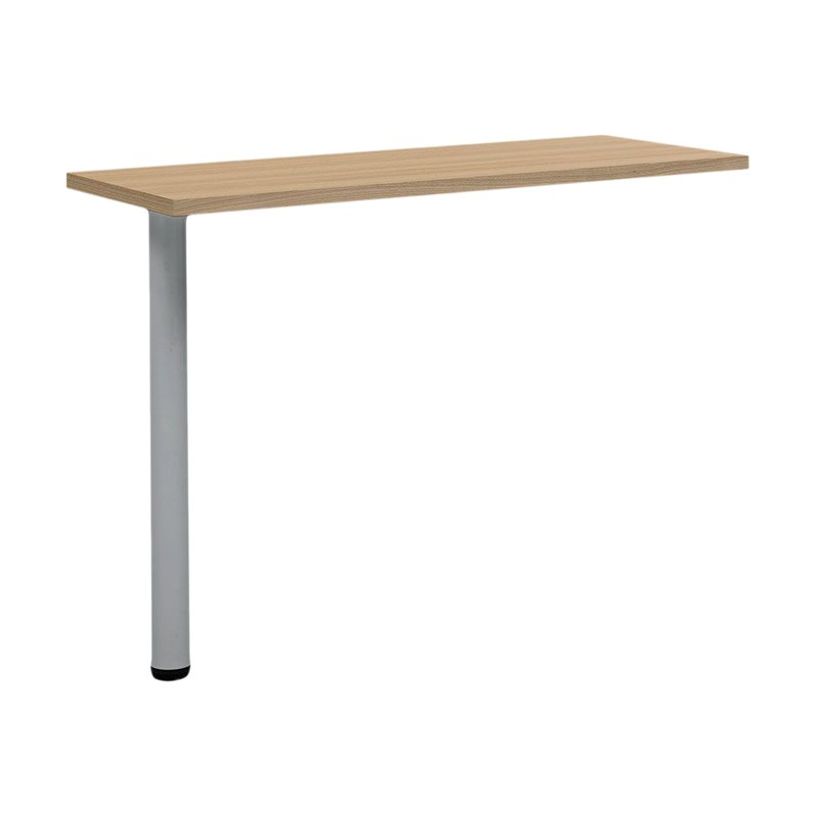 3483600858696-Retour direct pour bureau YES ! - Pied ajustable gris - Chêne-P_79440947_1-0