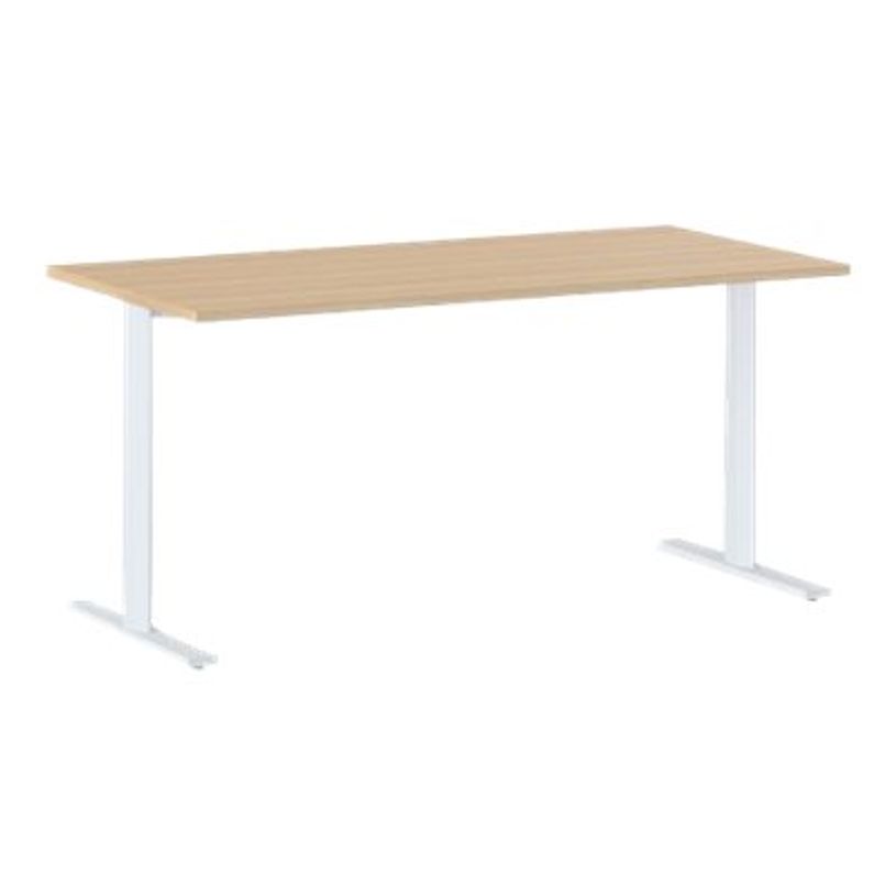 3483600874719-Bureau YES ! - 120 cm - Pieds panneaux fixes - Chêne-P_79440957_1-0
