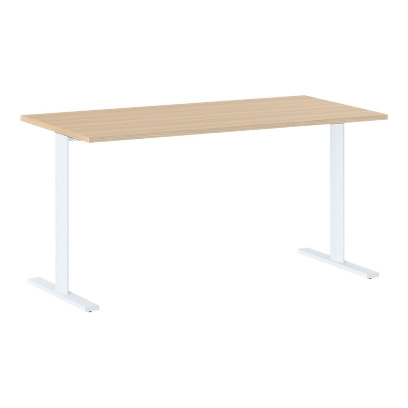 3483600896513-Table de réunion modulaire YES ! - 120 cm - Pieds blancs - Chêne-P_79440973_1-0