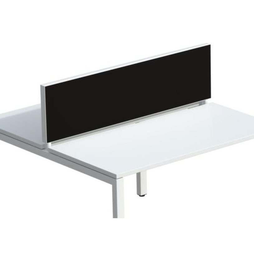 3660141254532-Ecran de séparation cadre aluminium H33 x L140 cm - cadre aluminium blanc - toile noir-P_79441008_1-0