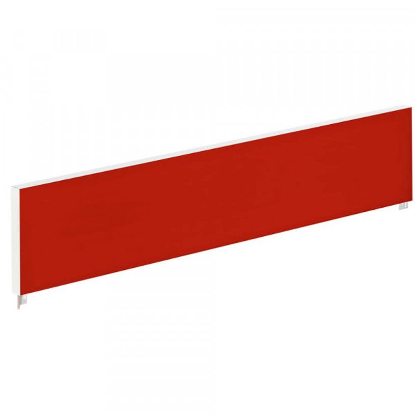 3660141254754-Ecran de séparation cadre aluminium H33 x L160 cm - cadre aluminium blanc - toile rouge-P_79441030_1-0