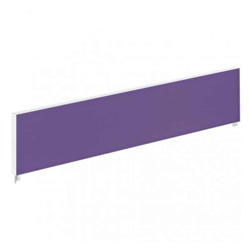 3660141254778-Ecran de séparation cadre aluminium H33 x L140 cm - cadre aluminium blanc - toile violet-P_79441032_1-0