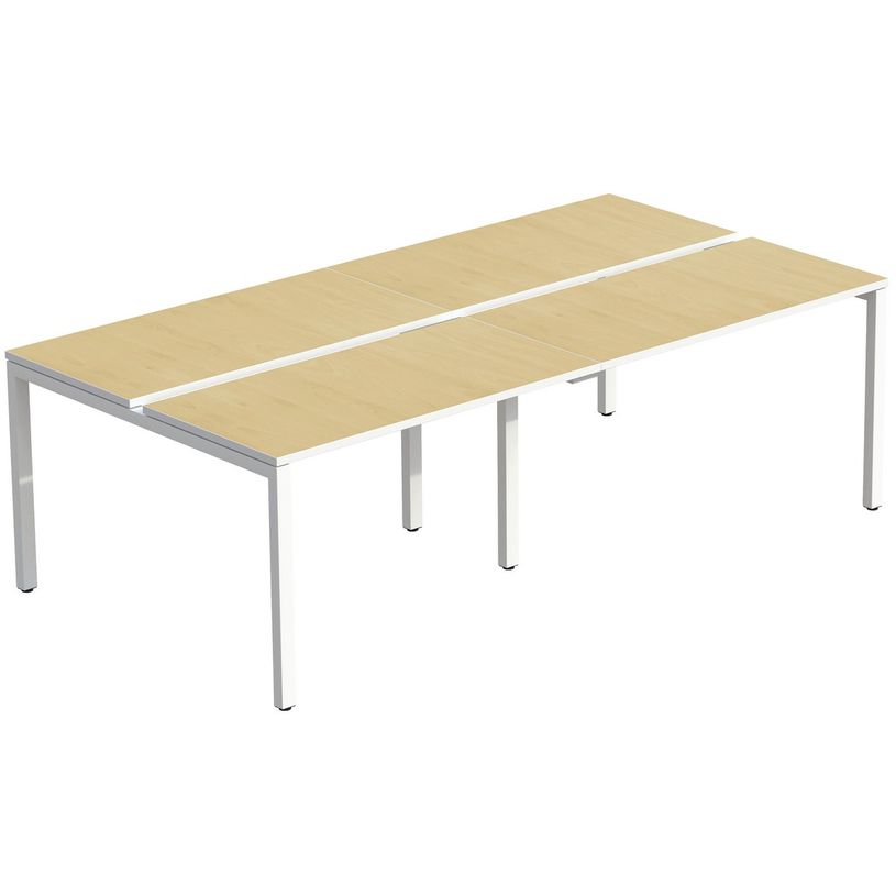 3660141254907-Bureau Bench 4 personnes EASYDESK - soit 4 plateaux L120xP80xH75 cm (L240 x P166) - Hêtre-P_79441045_1-0