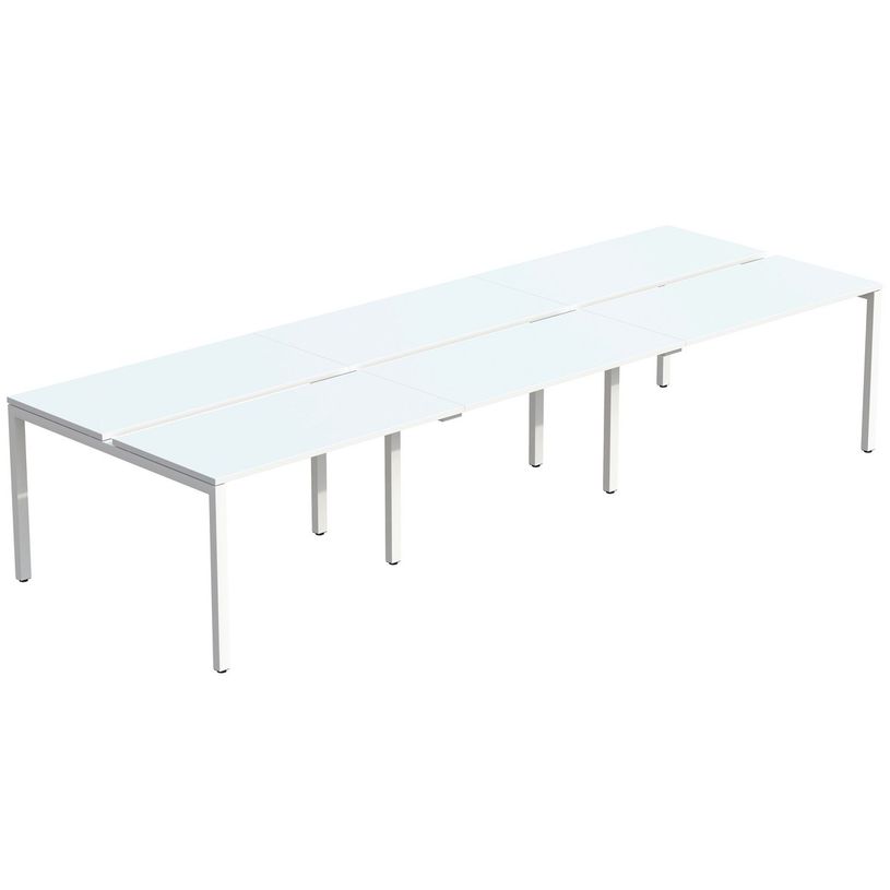 3660141254952-Bureau Bench 6 personnes EASYDESK - soit 6 plateaux L120xP80xH75 cm (L360 x P166) - Blanc-P_79441050_1-0