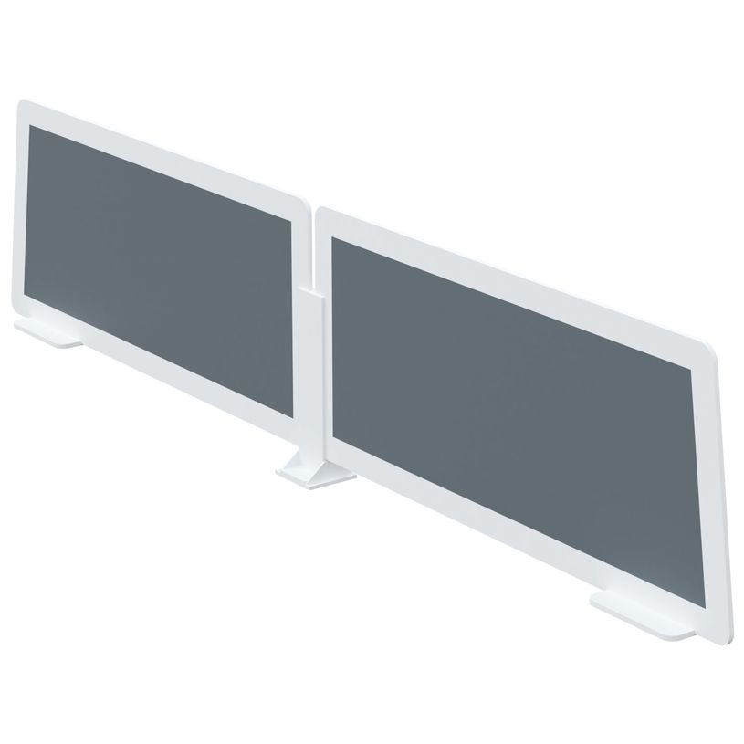 3660141256222-Lot de 2 écrans de séparation en polystyrène - H35 x L80 cm - anthracite-P_79441081_1-0