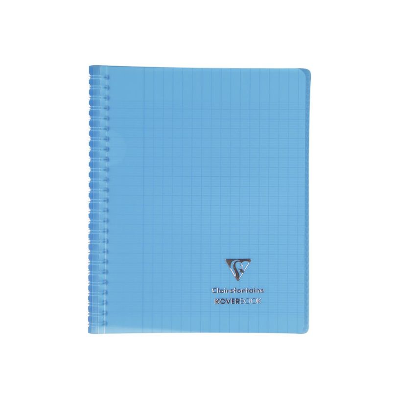 3037923564019-Clairefontaine Koverbook - Cahier polypro spiralé - 17 x 22 cm - 160 pages - grands carreaux (Seyes) - disponib-P_79441086_1-0