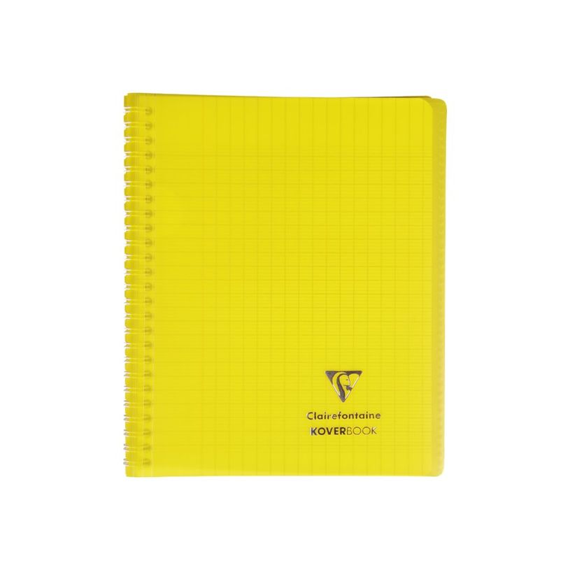 3037923564019-Clairefontaine Koverbook - Cahier polypro spiralé - 17 x 22 cm - 160 pages - grands carreaux (Seyes) - disponib-P_79441086_2-1
