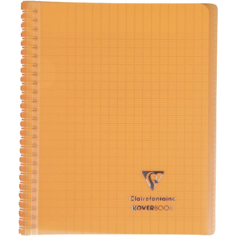 3037923564019-Clairefontaine Koverbook - Cahier polypro spiralé - 17 x 22 cm - 160 pages - grands carreaux (Seyes) - disponib-P_79441086_3-2