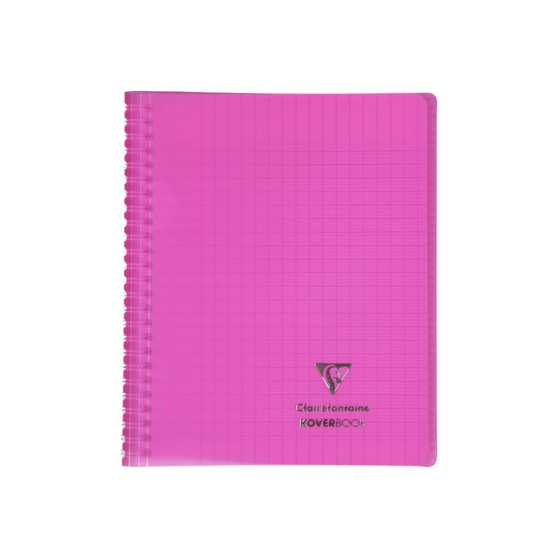 3037923564019-Clairefontaine Koverbook - Cahier polypro spiralé - 17 x 22 cm - 160 pages - grands carreaux (Seyes) - disponib-P_79441086_4-3
