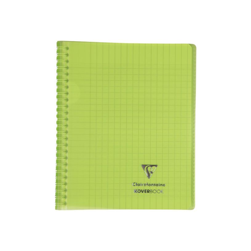 3037923564019-Clairefontaine Koverbook - Cahier polypro spiralé - 17 x 22 cm - 160 pages - grands carreaux (Seyes) - disponib-P_79441086_6-5