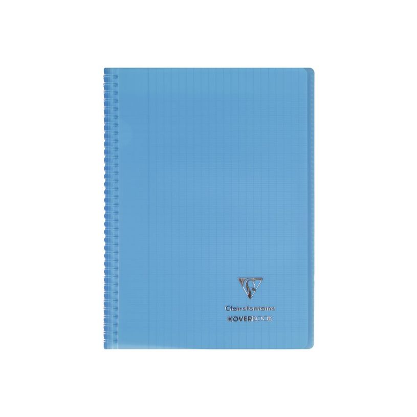 3037923764013-Clairefontaine Koverbook - Cahier à spirale polypro - A4 (21x29,7 cm) - 160 pages - grands carreaux (Seyes) - disponib-P_79441087_1-0