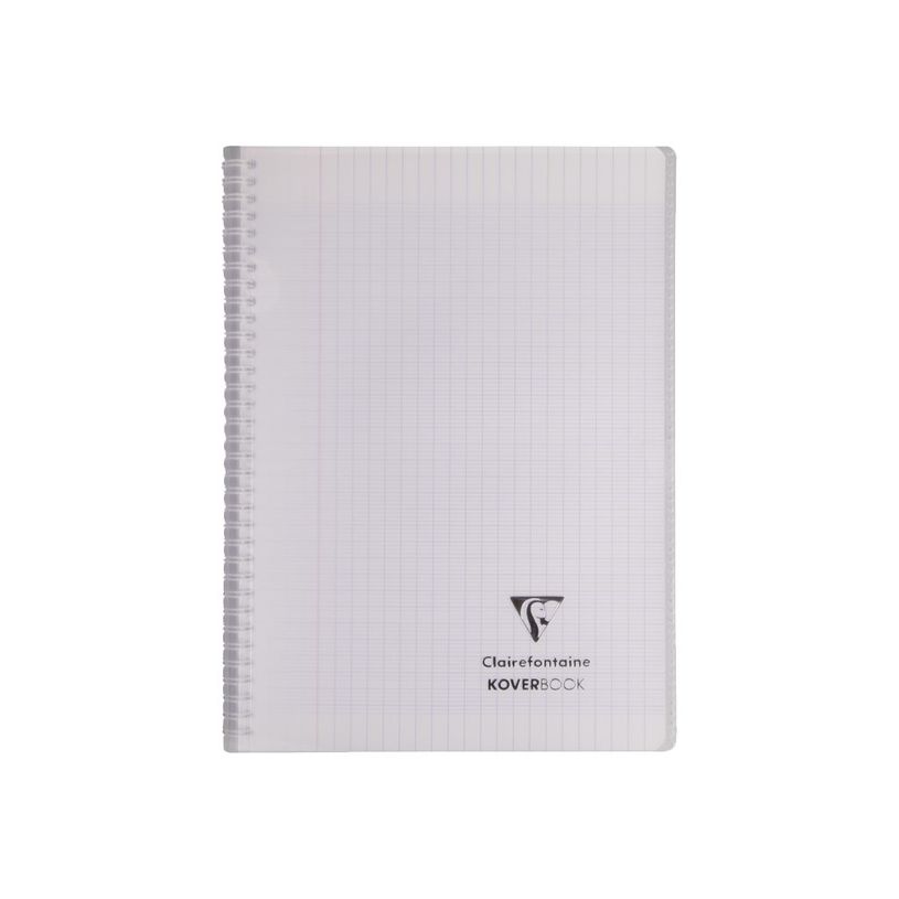 3037923764013-Clairefontaine Koverbook - Cahier à spirale polypro - A4 (21x29,7 cm) - 160 pages - grands carreaux (Seyes) - disponib-P_79441087_3-2