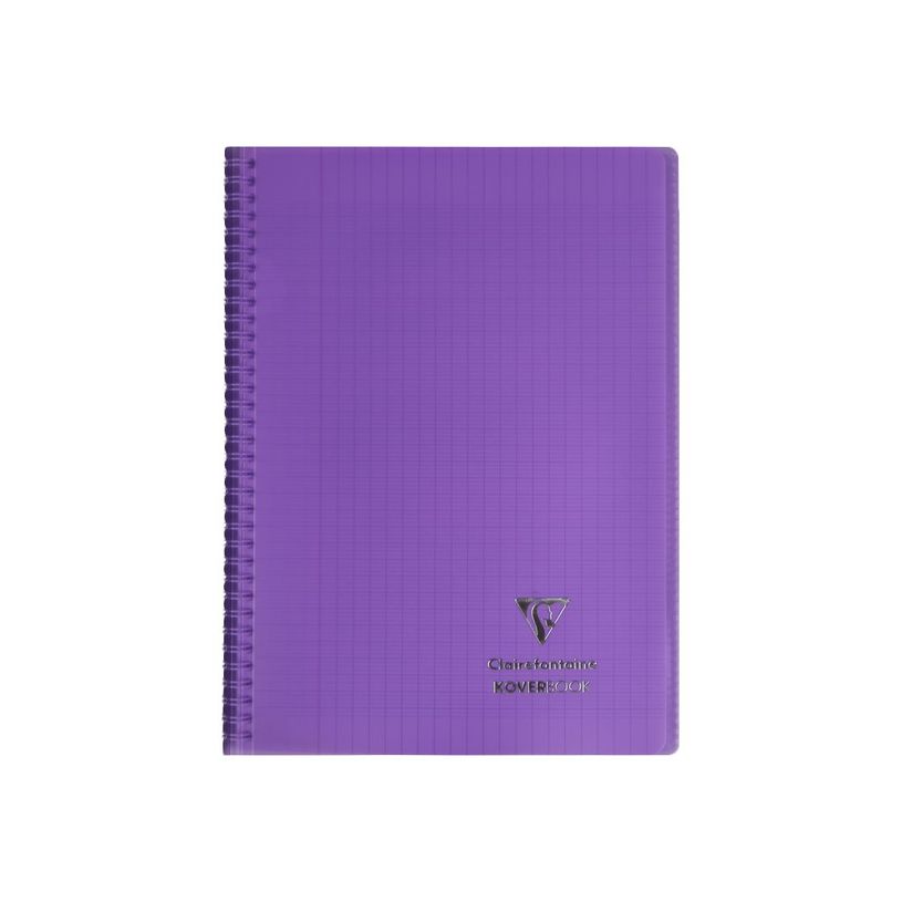 3037923764013-Clairefontaine Koverbook - Cahier à spirale polypro - A4 (21x29,7 cm) - 160 pages - grands carreaux (Seyes) - disponib-P_79441087_9-8