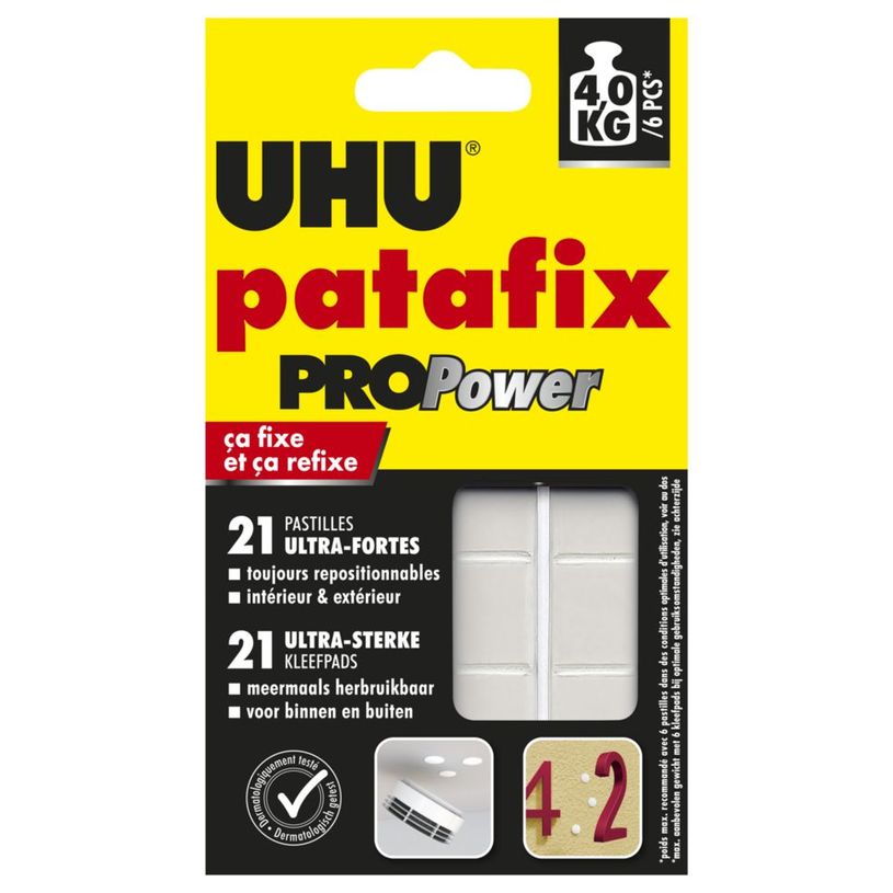 4026700381450-UHU Patafix PROPower - 21 pastilles adhésives ultra fortes-P_79441096_1-0