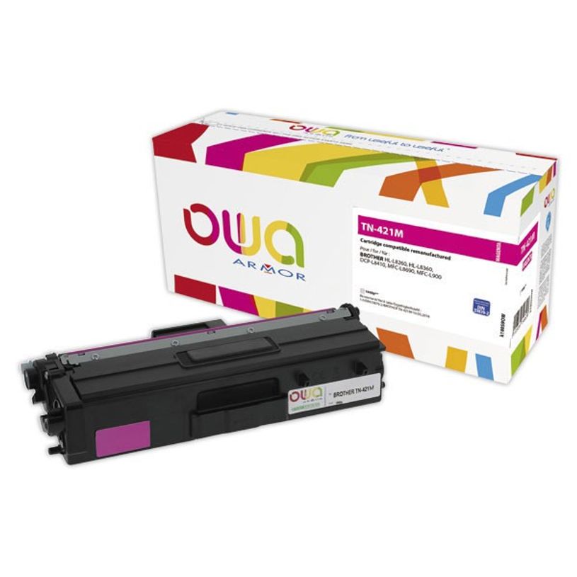 3112539756628-Cartouche laser remanufacturée Brother TN421 - magenta - Owa-P_79441111_1-0