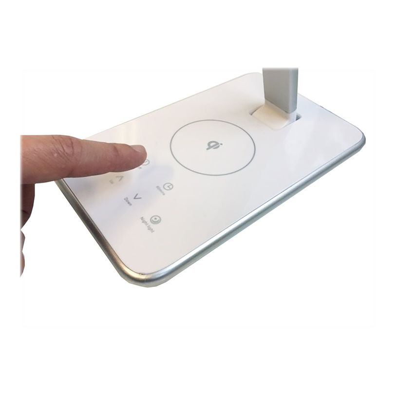 3595560016327-Unilux - Lampe de bureau pliable Jazz - LED - USB + chargeur sans fil - blanc-P_79441142_4-4