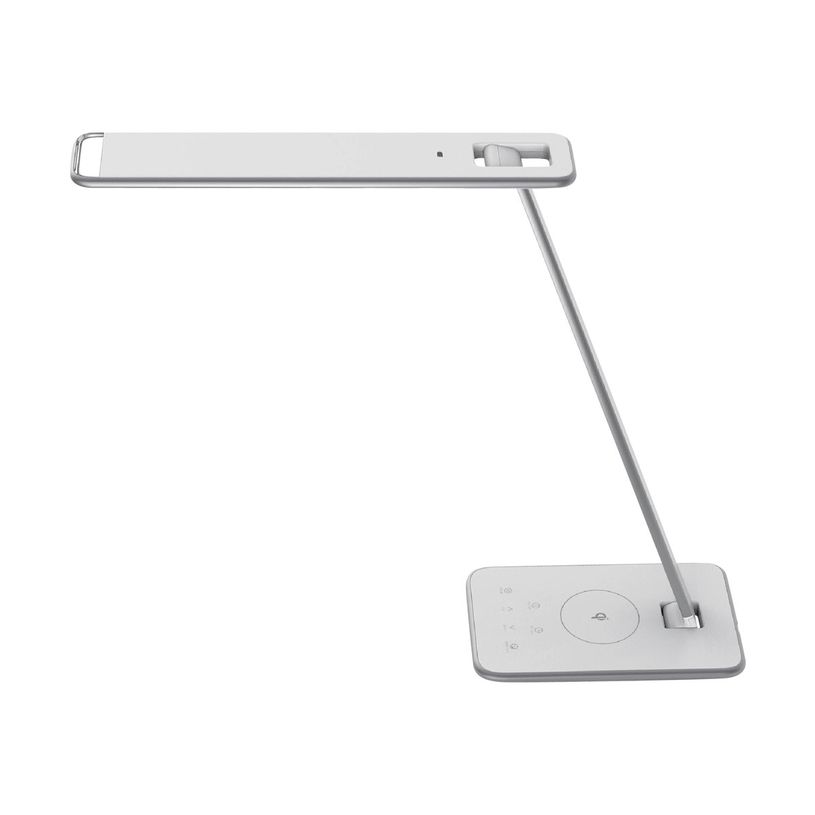 3595560016327-Unilux - Lampe de bureau pliable Jazz - LED - USB + chargeur sans fil - blanc-P_79441142_5-0