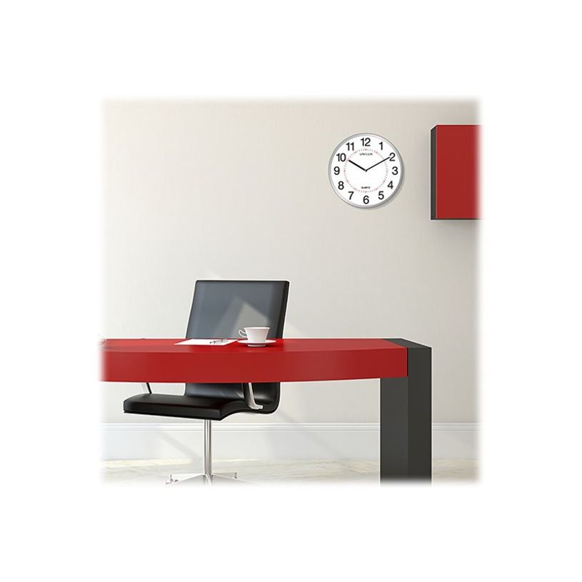 3595560022366-Unilux - Horloge Aria - mécanisme quartz - 28,5 cm - gris métal-P_79441143_1-1