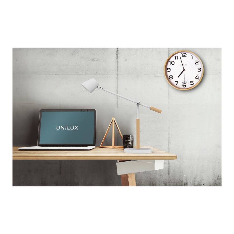 3595560028139-Unilux - Lampe de bureau Vicky - LED - port de charge USB - blanc/bois-P_79441156_1-4
