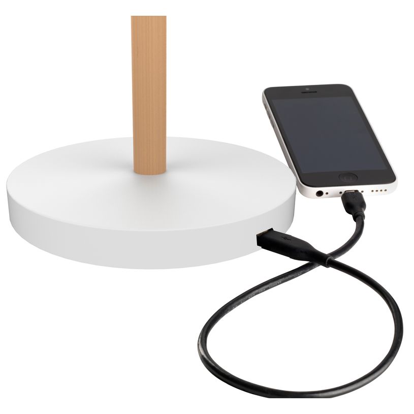 3595560028139-Unilux - Lampe de bureau Vicky - LED - port de charge USB - blanc/bois-P_79441156_5-3