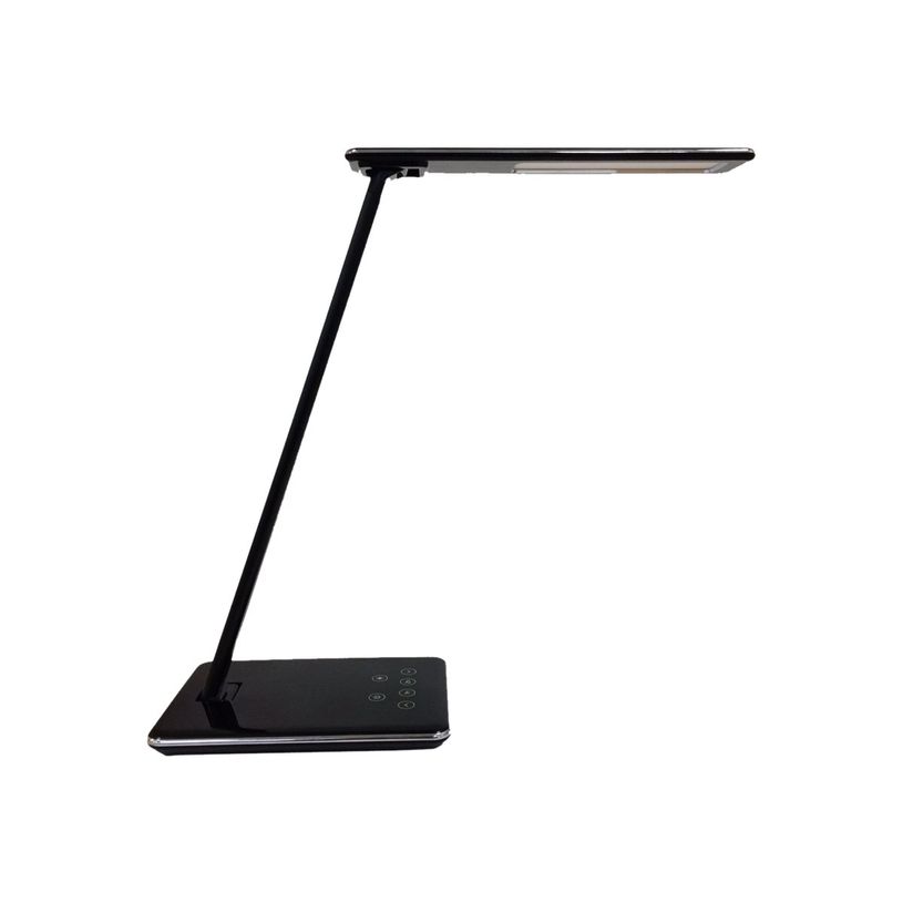 3595560029402-Unilux - Lampe de bureau pliable Linka - LED - USB + chargeur sans fil - noir-P_79441158_6-0