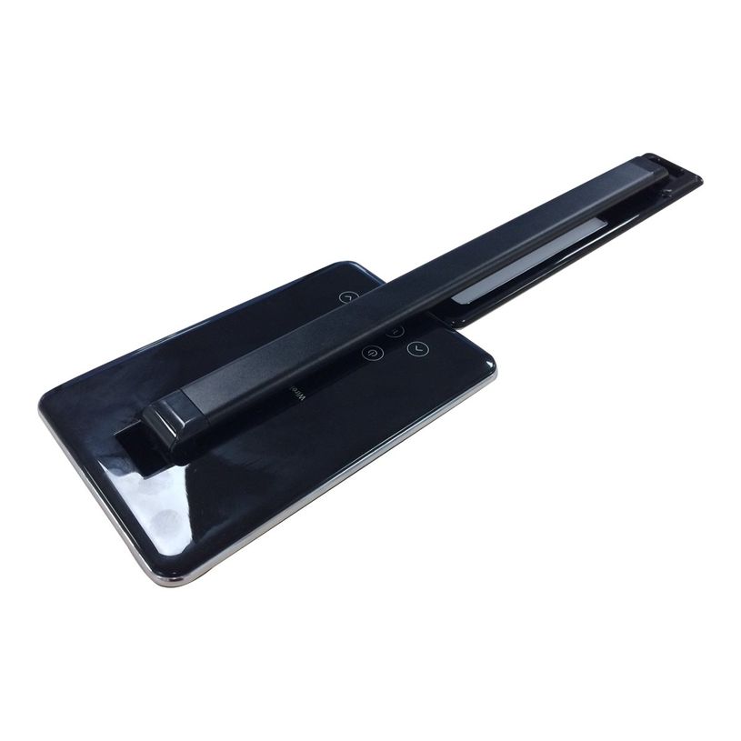 3595560029402-Unilux - Lampe de bureau pliable Linka - LED - USB + chargeur sans fil - noir-P_79441158_7-1