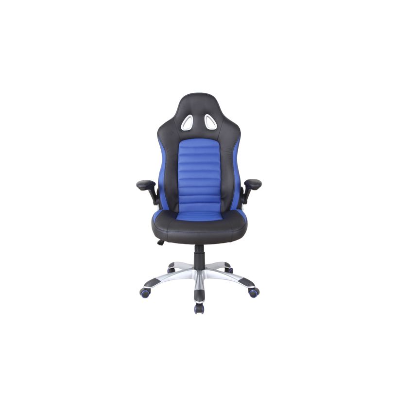 3700339883851-Fauteuil gamer DRIFT - accoudoirs fixes - Noir et bleu-P_79441195_4-3