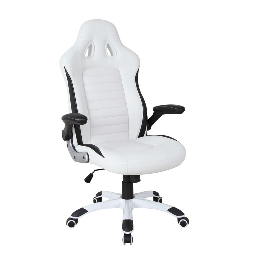 3700339883868-Fauteuil gamer DRIFT - accoudoirs fixes - Noir et blanc-P_79441196_1-0