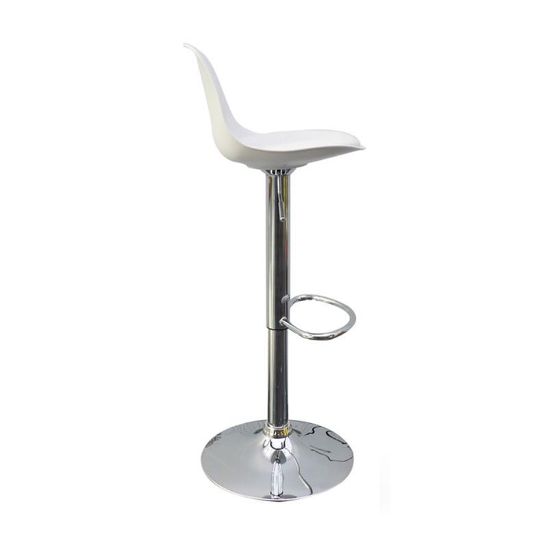 3660141230260-Lot de 2 tabourets haut BOBBA - pied alu - assise blanche-P_79441206_1-0