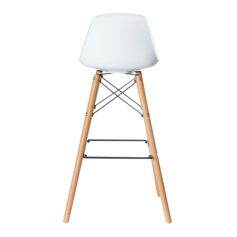 3660141230307-Lot de 2 tabourets haut STEELWOOD - pied hêtre - assise blanche-P_79441208_2-1