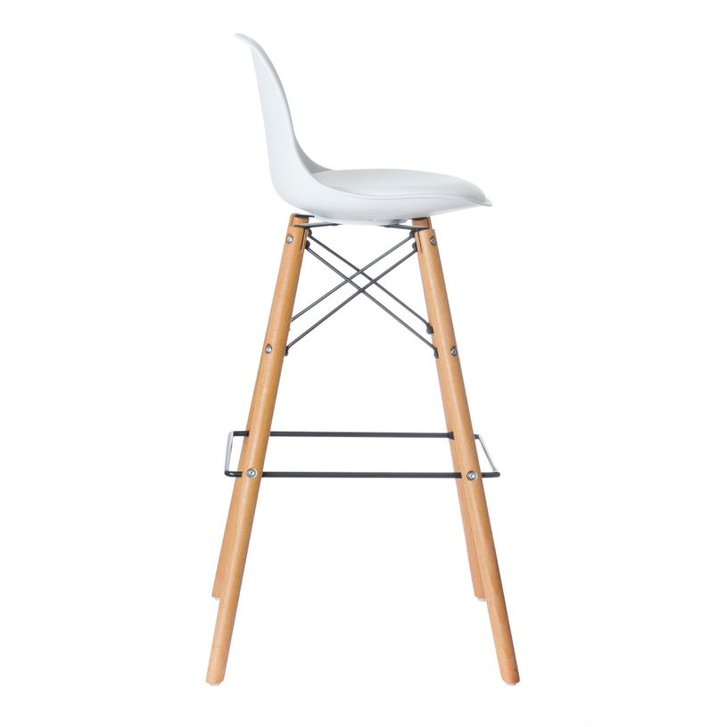 3660141230307-Lot de 2 tabourets haut STEELWOOD - pied hêtre - assise blanche-P_79441208_3-2