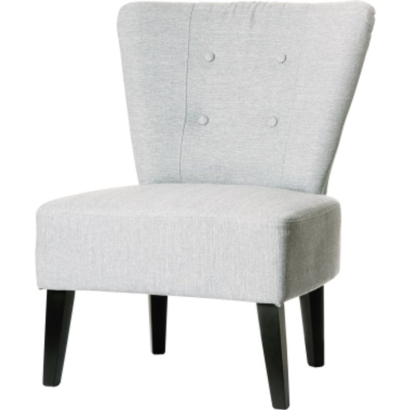 3660141230338-Fauteuil d'accueil BRIGHTON - Piétement en hêtre massif coloris noir - tissu gris clair-P_79441209_4-3