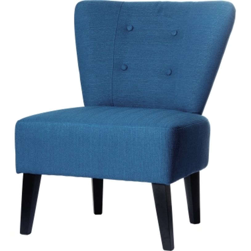 3660141230345-Fauteuil d'accueil BRIGHTON - Piétement en hêtre massif coloris noir - tissu bleu-P_79441210_4-3