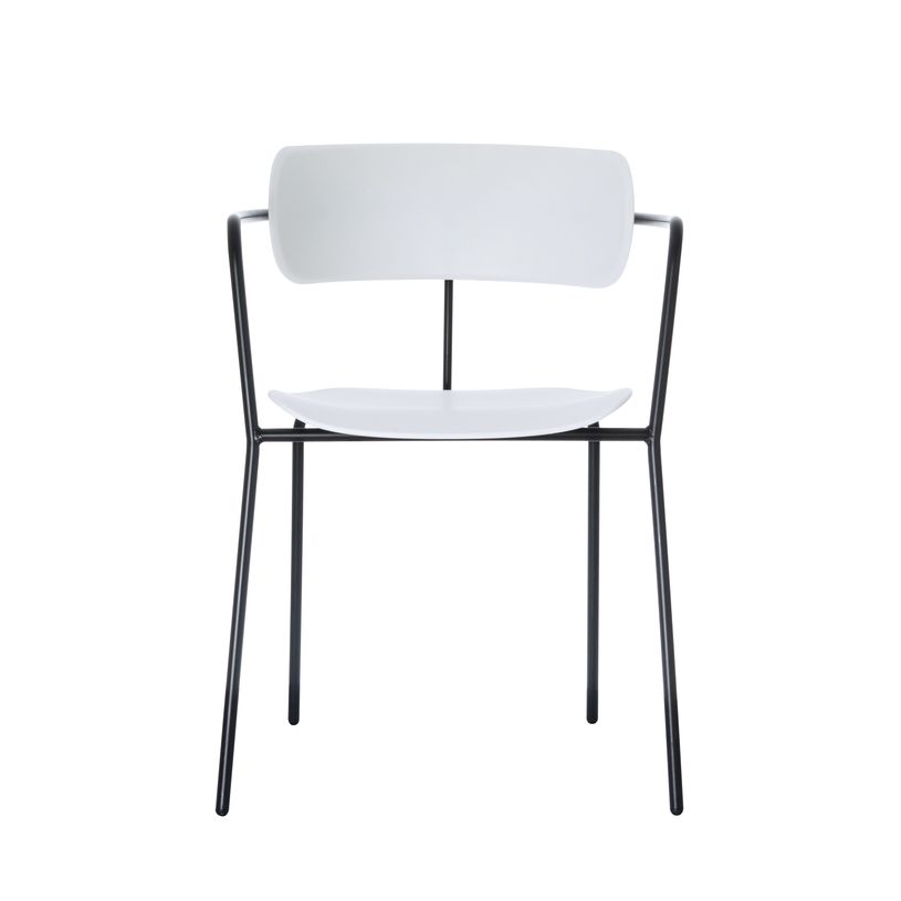 3660141232653-Chaise BISTRO - avec accoudoirs - blanc-P_79441233_1-0