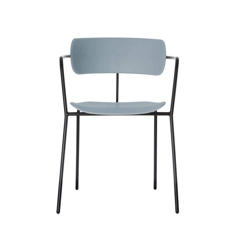 3660141232899-Chaise BISTRO - avec accoudoirs - bleu-P_79441239_1-0