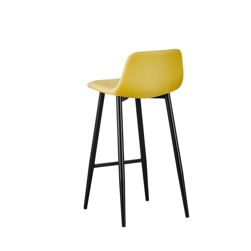 3660141233063-Lot de 2 tabourets MUST - pied noir - assise safran-P_79441255_3-2