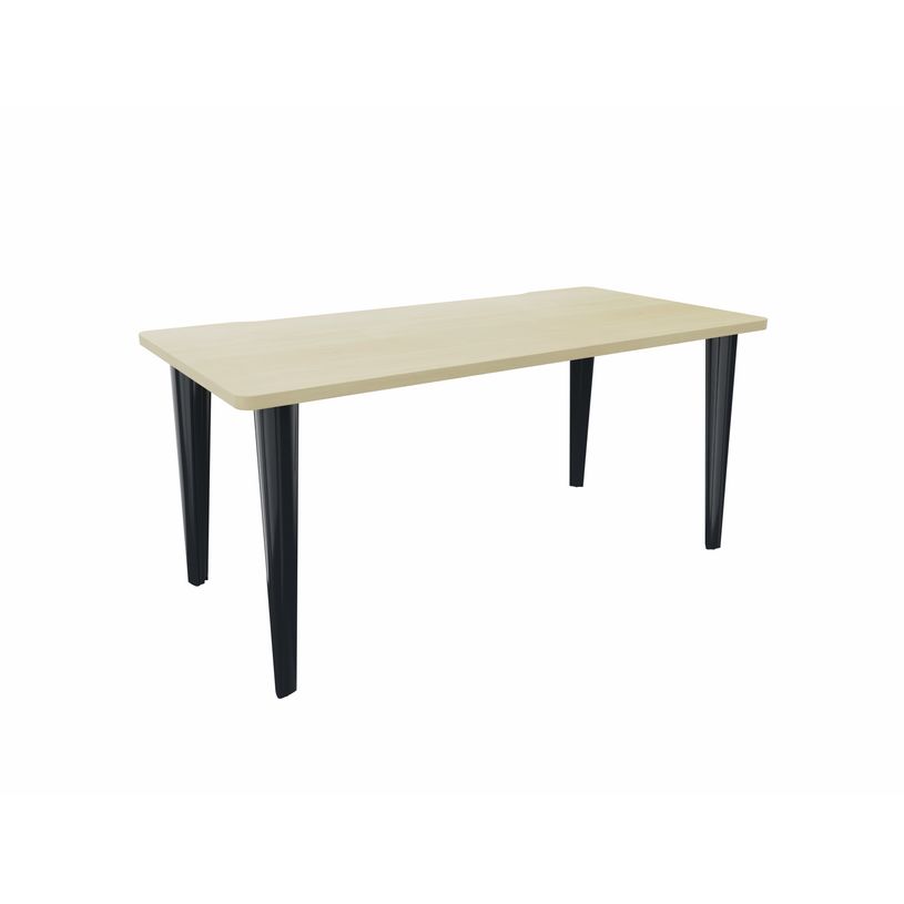 2012349454206-Bureau EVIDENCE - 180 cm - Pieds anthracites - Plateau imitation érable-P_79441291_1-0