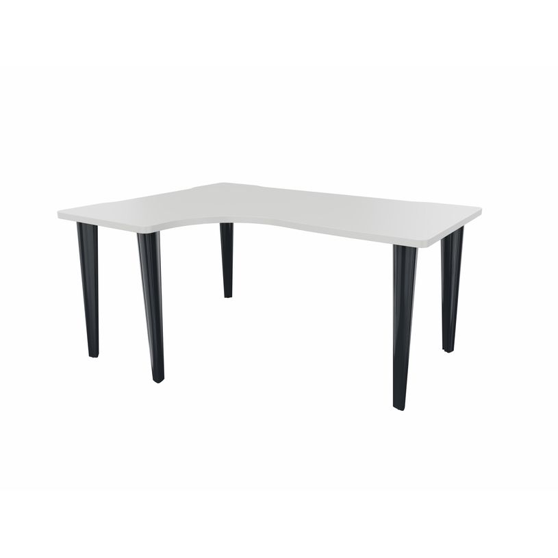 2012349455944-Bureau compact 90° à gauche EVIDENCE - Pieds anthracites - Plateau blanc-P_79441378_1-0