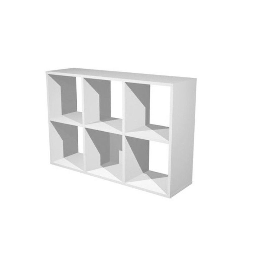 7331910004967-Bibliothèque modulaire MAXICOLOR - 6 cases - blanc -P_79441454_1-0