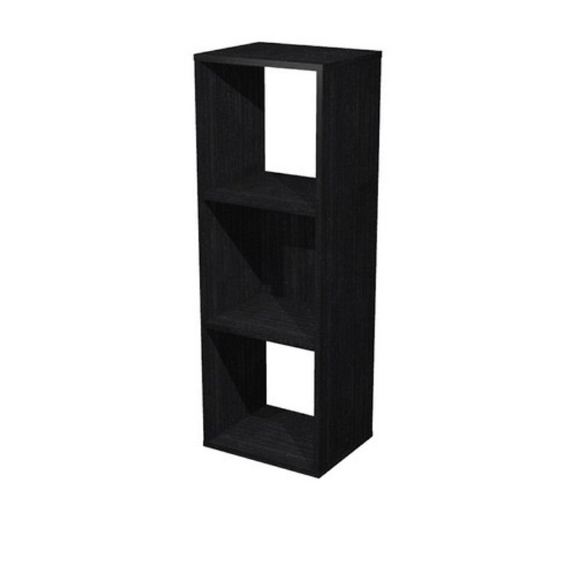 7331910005704-Bibliothèque modulaire MAXICOLOR - 3 cases - plateau imitation frêne noir-P_79441460_1-0
