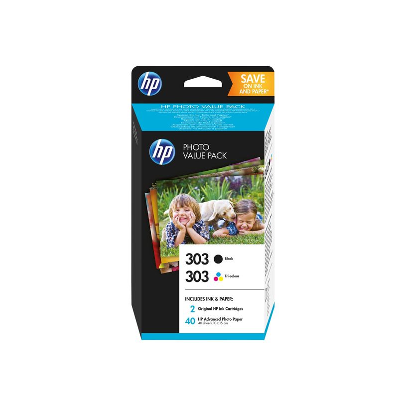 190780737156-HP 303 - pack de 2 + papier photo - noir et 3 couleurs - cartouche d'encre originale (Z4B62E-P_79441622_3-0