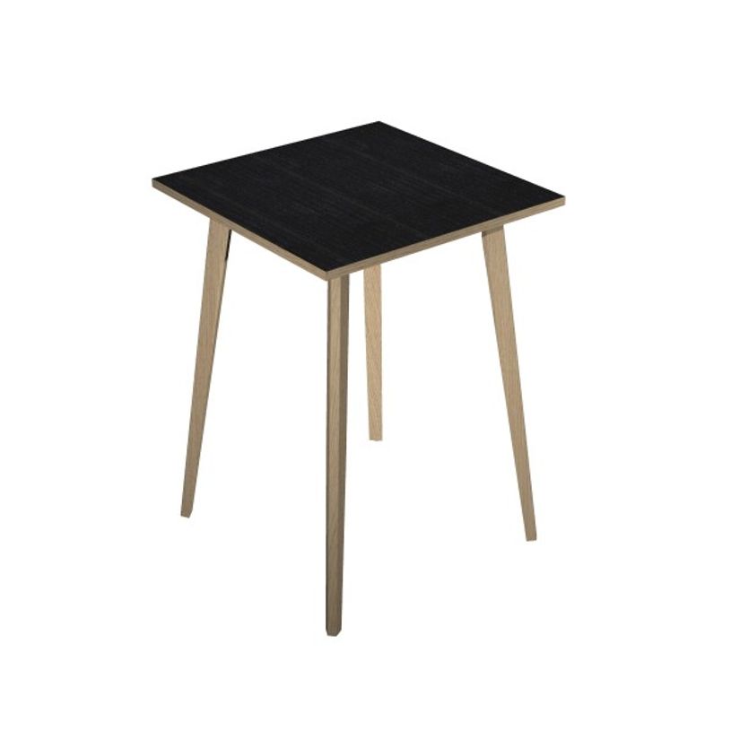 2012349513033-Table haute - 80 x 80 x 105 cm - Pieds bois - Frêne noir-P_79441792_1-0