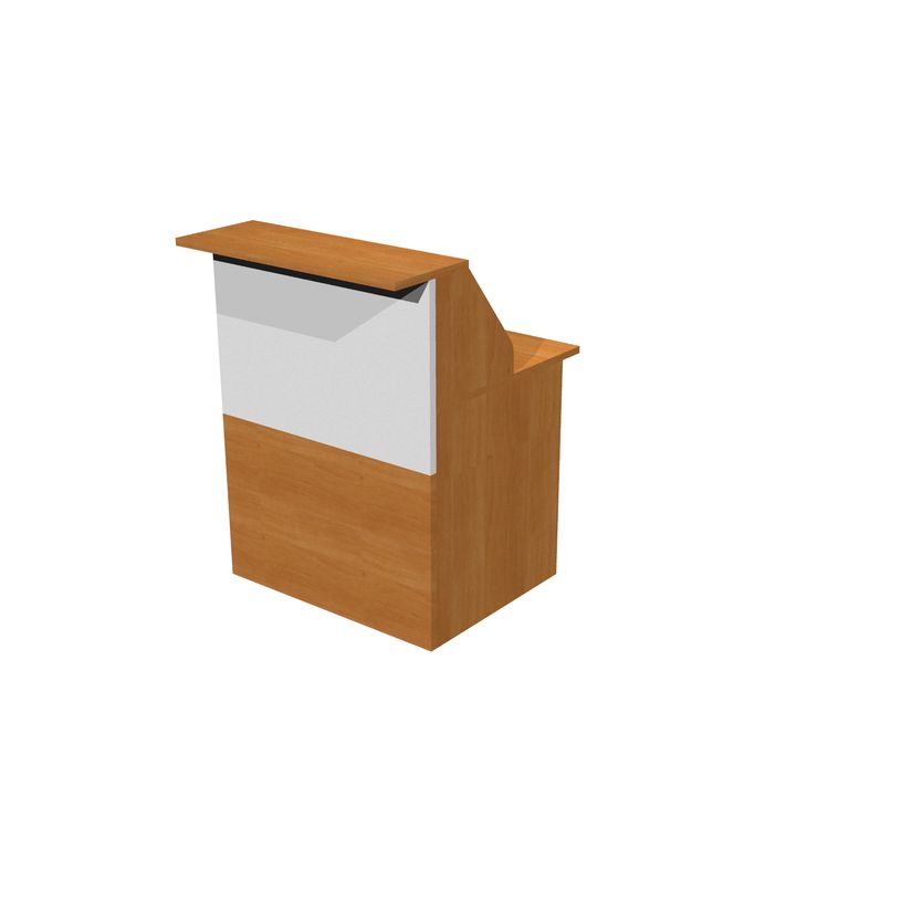 2012349514504-Banque d'accueil module haut MUSA - L80 cm - noyer clair/alu--1