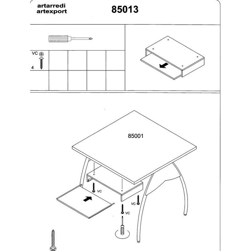 2012349513484-Artarredi - Support pour clavier - 65 x 36 x 9 cm - blanc-P_79441814_1-0