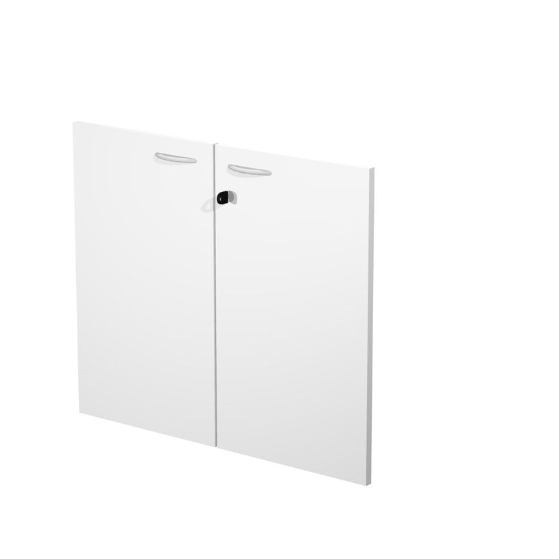 2012349513569-Jeu de 2 portes pour bibliothèque basse - blanc-P_79441818_1-0