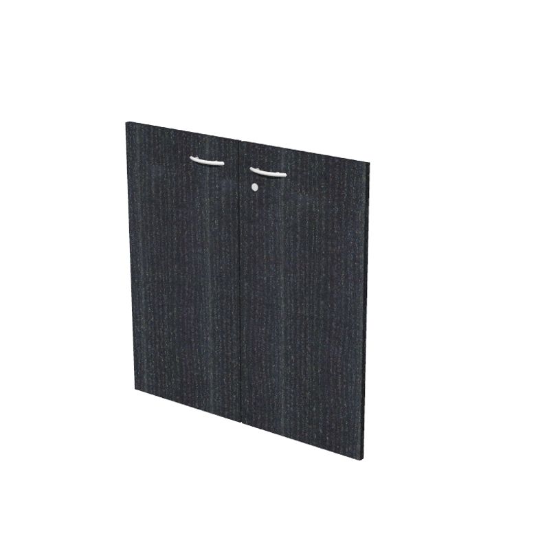 2012349513828-Jeu de 2 portes pour bibliothèque basse - anthracite-P_79441831_1-0