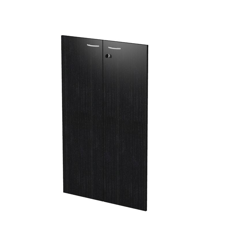 2012349513842-Jeu de 2 portes pour bibliothèque mi-haute - anthracite-P_79441832_1-0